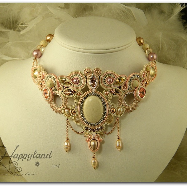 Sahara Sunrise , tuto collier soutache