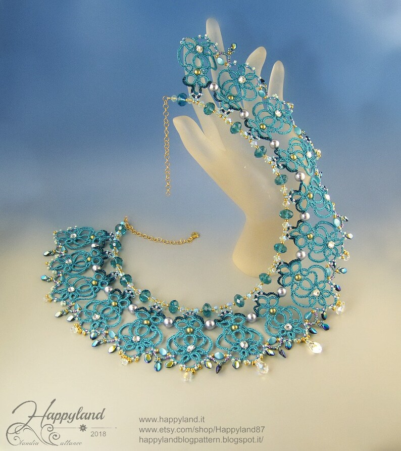 Victoria Necklace Needle Tatting Kit and Tutorial Step by Etsy