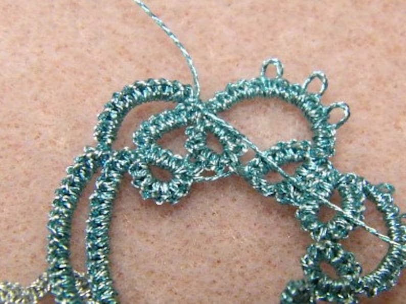 two versions Gabriel mini angel needle tatting TUTORIAL