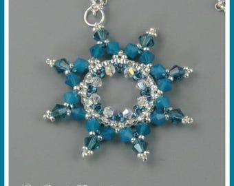 Polaris, beaded pendant step by step tutorial