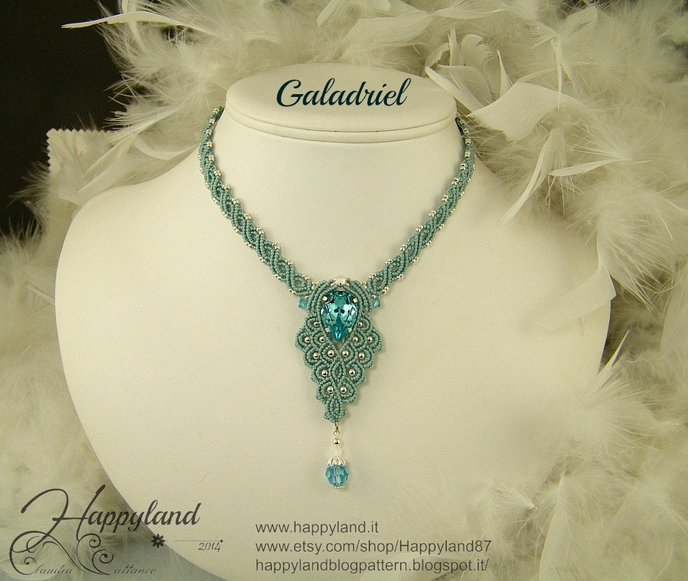 Galadriel , macramè necklace pattern