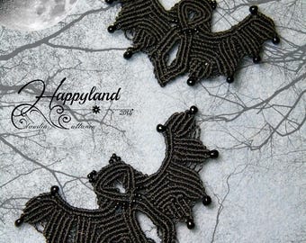 Lello il pipistrello , macramè tutorial step by step