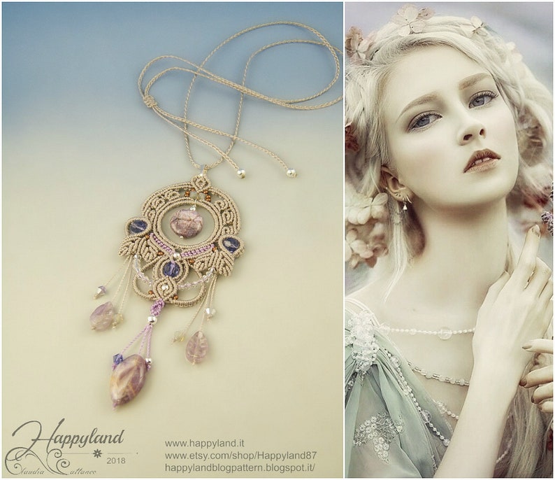 kit and tutorial step by step with 51 photos Mystical pendant