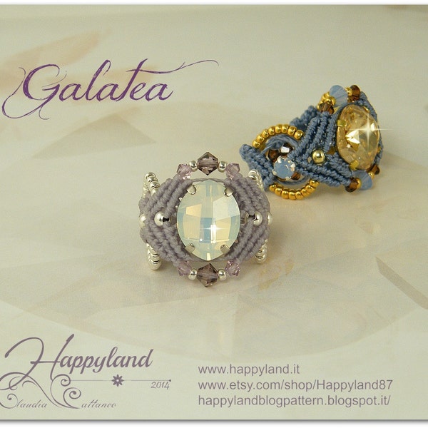 Galatea , macramè ring pattern