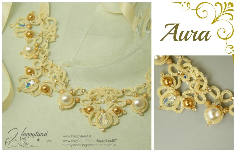 Aura ketting needle tatting kit en handleiding stap voor stap Etsy