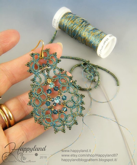 Needle Tatting - Fold Join (Tutorial) by RustiKate - YouTube