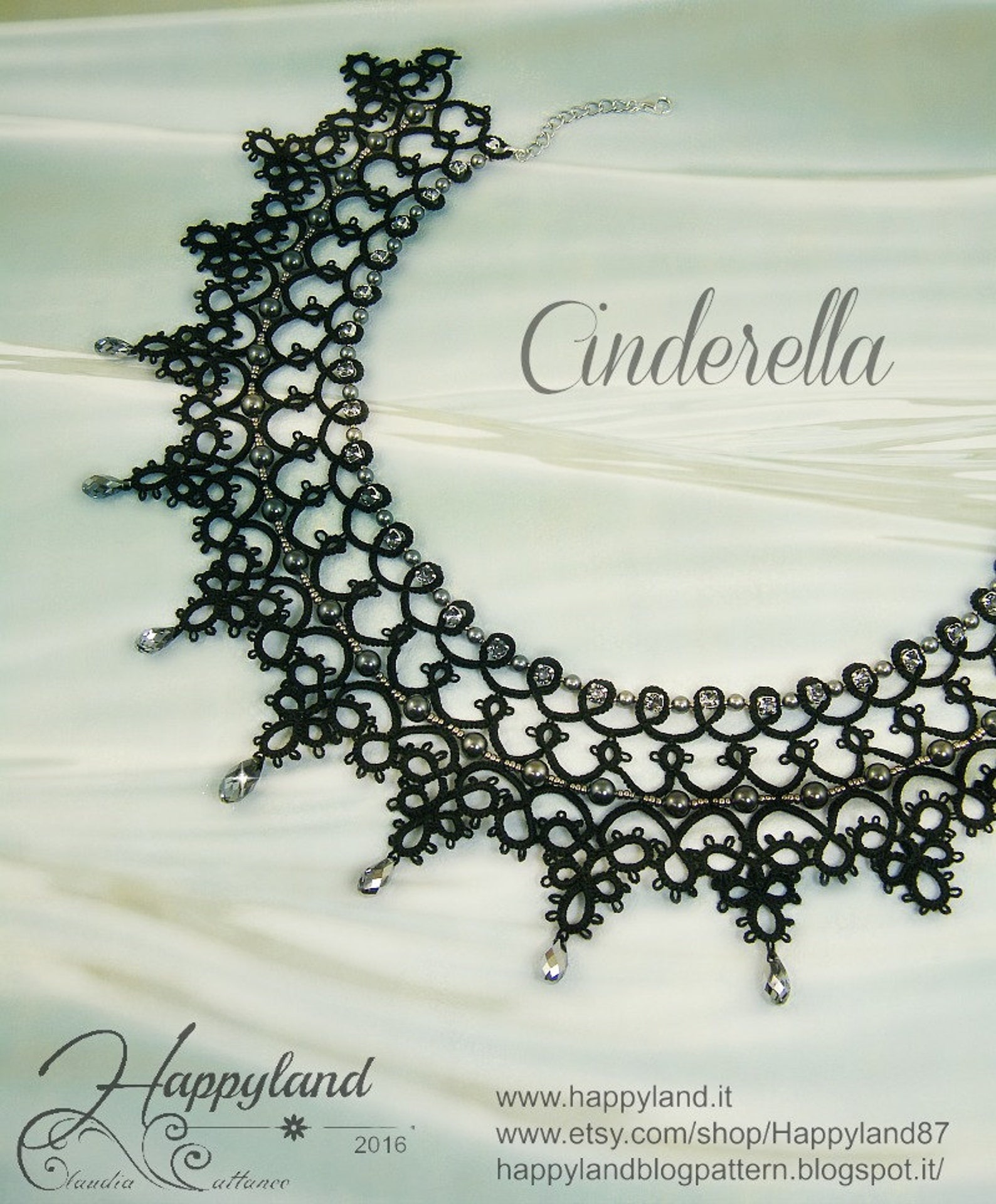 Cinderella Necklace Needle Tatting Kit and Tutorial Step by Etsy