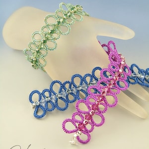 Stoccarda, needle tatted bracelet pattern