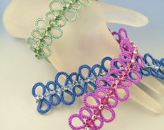Stoccarda, needle tatted bracelet pattern