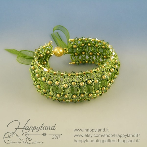 Zarina , needle tatting bracelet tutorial