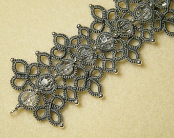 Anastasija , needle tatting bracelet pattern