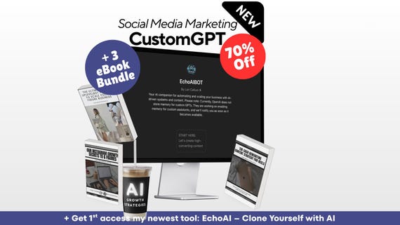 Custom GPT | ChatGPT | AI Marketing System:  ChatBot (+3 eBook Bundle)