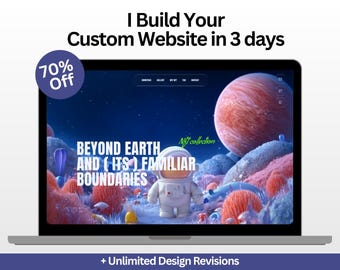 Custom Website Design + Development | Bespoke Web Development for Small Business (3 Day Build)