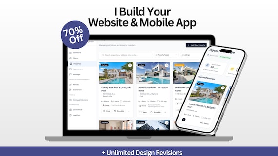 Custom Mobile App and Website Development Bundle | Cross Platform iOS Android App | Claude AI | Flexible Payment Plans
