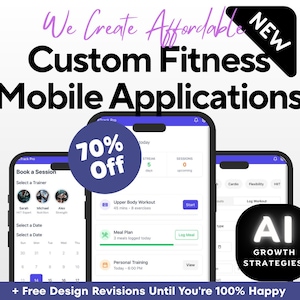 Custom Fitness App Development | Mobile App for Personal Trainers & Coaches | iOS and Android App Developer, Branded mobile app