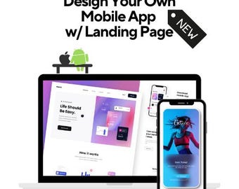 Paquete de desarrollo de aplicaciones móviles personalizadas para Google Play + página de destino: Todos los sectores