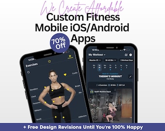 Custom Fitness Mobile App Development | iOS/Android, Passive Income. Flexible Payment Plans