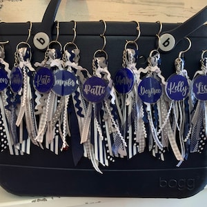 Navy/Gray/White - Bogg Bag Tassel