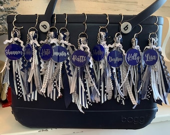 Navy/Gray/White - Bogg Bag Tassel