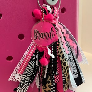 Animal Print Combo Bogg Bag Tassel