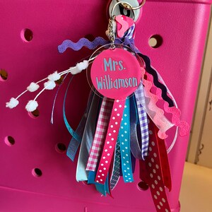 Pink/Aqua/Purple - Bogg Bag Tassel