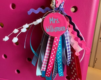 Pink/Aqua/Purple - Bogg Bag Tassel