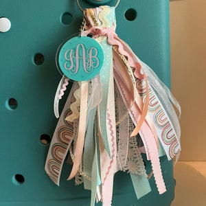 Boho Rainbow Bogg Bag Tassel
