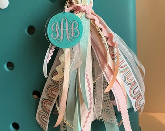 Boho Rainbow Bogg Bag Tassel