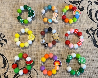 Beaded Cup Charm: Accent Bead Drink Accessory