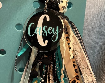 Turquoise Leopard - Bogg Bag Tassel