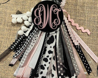 Cow Print Bogg Bag Tassel