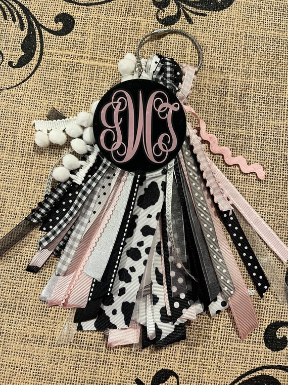 Cow Print Bogg Bag Tassel