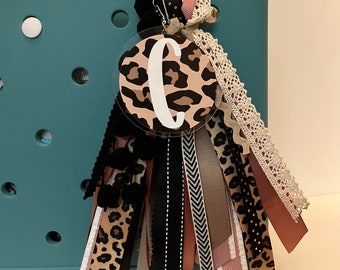 Dusty Pink/Beige Leopard - Bogg Bag Tassel