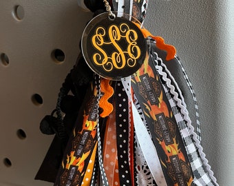 Motorcycle Theme Bogg Bag Tassel