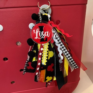 Red/Yellow Mouse Bogg Bag Tassel