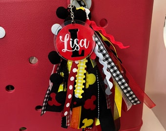 Red/Yellow Mouse Bogg Bag Tassel