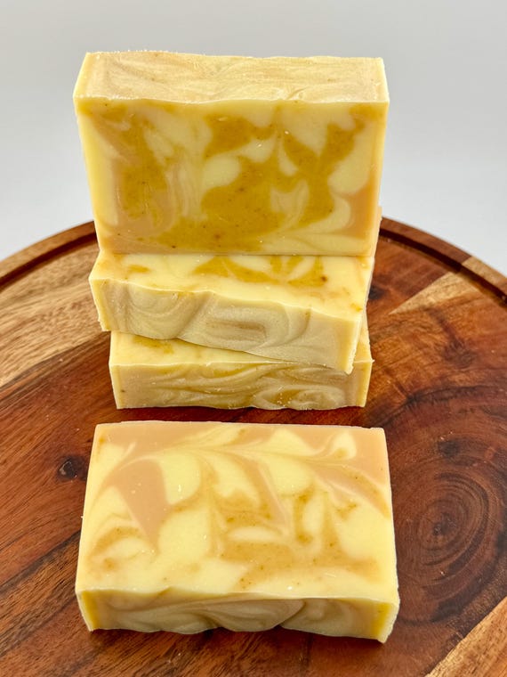 Citrus + Triple Butters and Olive Handmade Vegan Soap