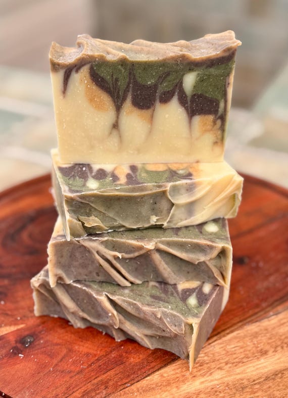 Frankincense and Fir + Triple Butters and Olive Handmade Vegan Soap