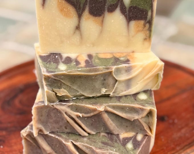 Frankincense and Fir + Triple Butters and Olive Handmade Vegan Soap