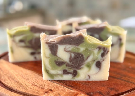 Tea Tree & Lavender + Triple Butters and Olive Handmade Vegan Soap