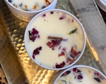 Seasonal Scented Coconut Soy Wax 4oz White Tin Candles