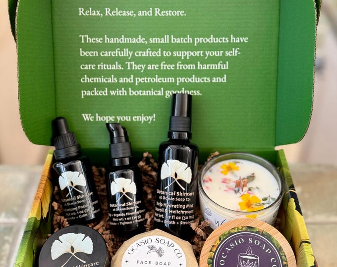 Deluxe Skincare Gift Set – Kelp, Peptide, Vitamin C, Vegan, Plant-Based