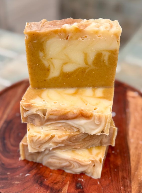 Aloe, Turmeric, and Sandalwood + Triple Butters and Olive Handmade Vegan Soap