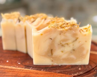 Calendula and Clay + Triple Butters and Olive Handmade Vegan Soap