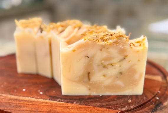 Calendula and Clay + Triple Butters and Olive Handmade Vegan Soap
