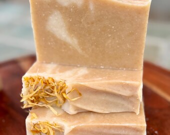 Amber Earth; Scented w/Lavender, Cedarwood, and Patchouli; Triple Butters + Olive Soap; Vegan; Handmade