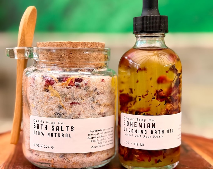 Featured listing image: Blooming Bath Oil and Bath Salts