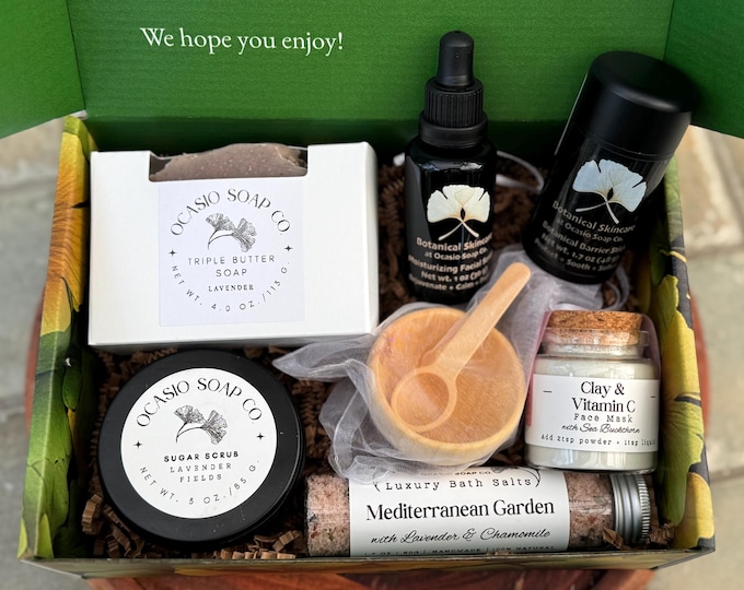 Lavender Bath Gift Set - Handmade, All Natural, Self-Care