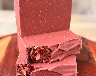 Bohemian Rose; Rose and Patchouli blend; Triple Butters + Olive Soap; Vegan; Handmade
