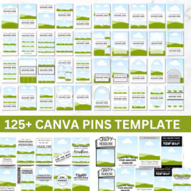 Pinterest Overlays - Etsy
